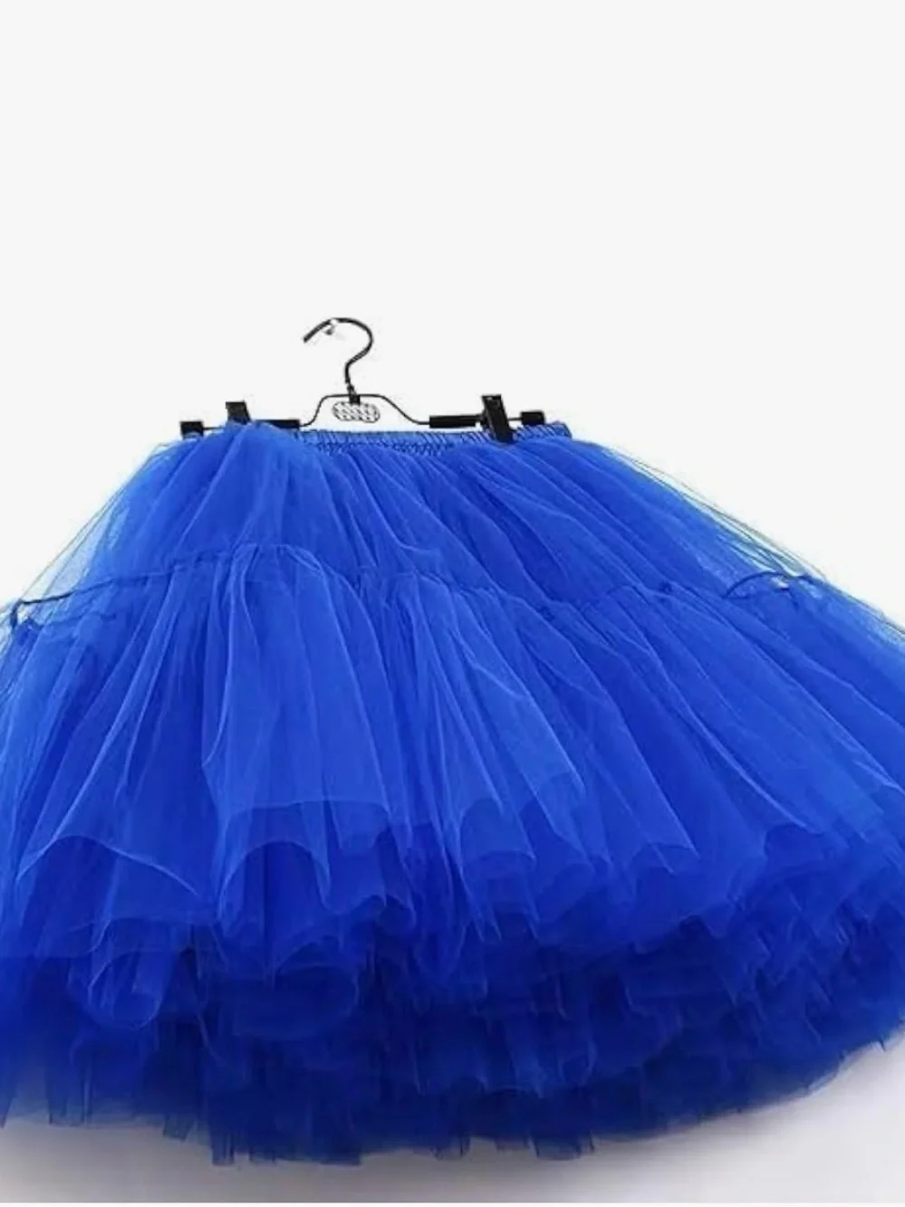 Amazon Royal Blue Layered Tulle A-Line Skirt - Picture 2 of 4